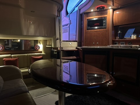 Yacht bow deck area