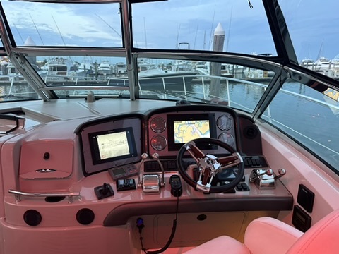 Evening cockpit ambiance